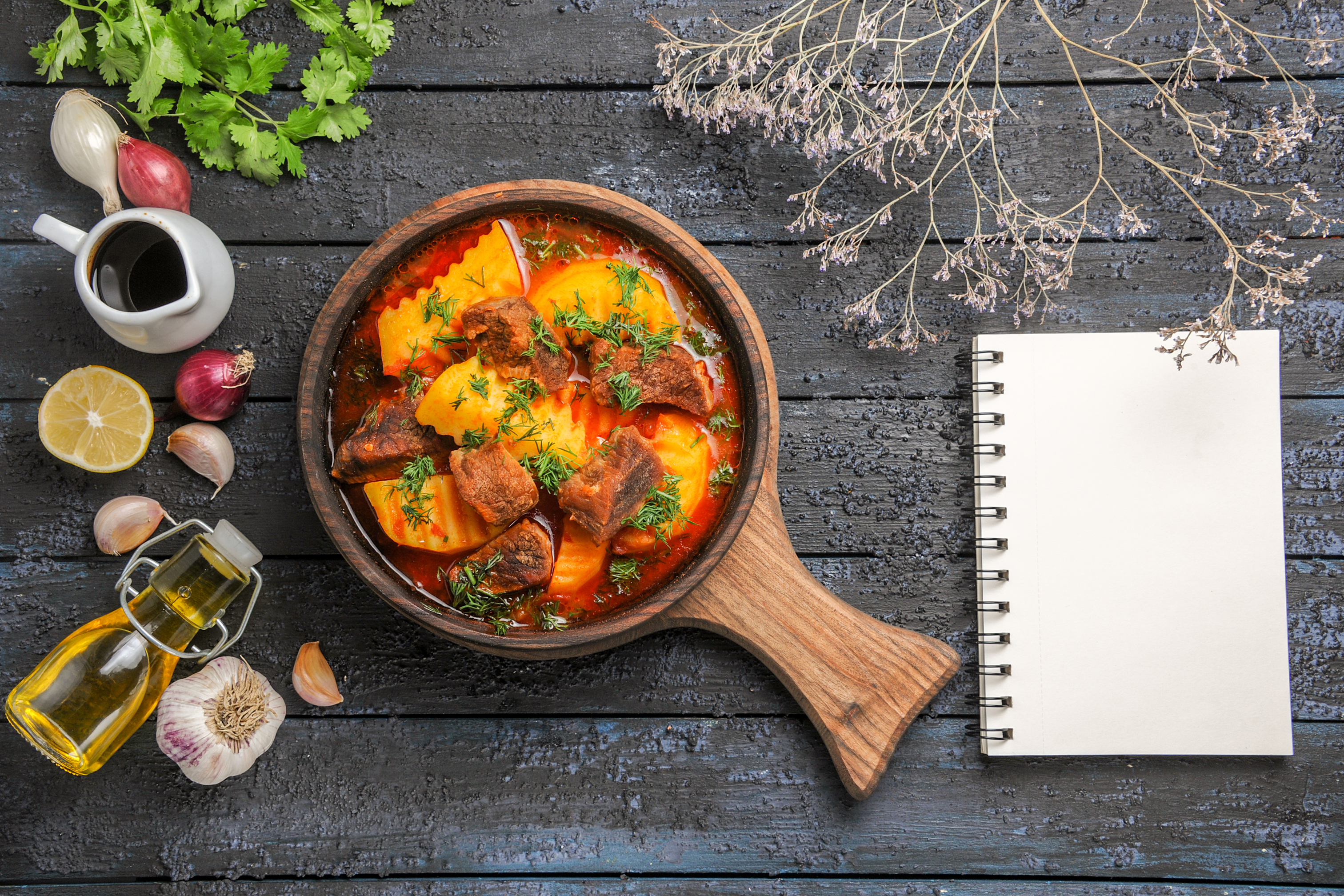 top-view-delicious-meat-soup-with-potatoes-greens-dark-desk_140725-76550 Cooking with Habesha Spice